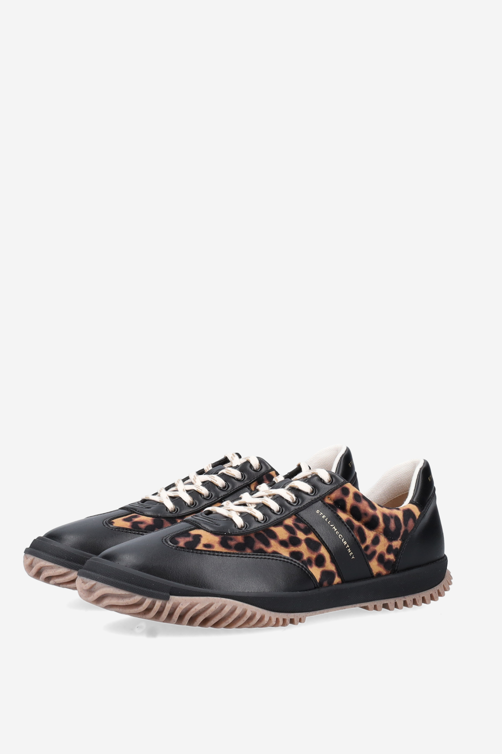 Leopard leather sneakers