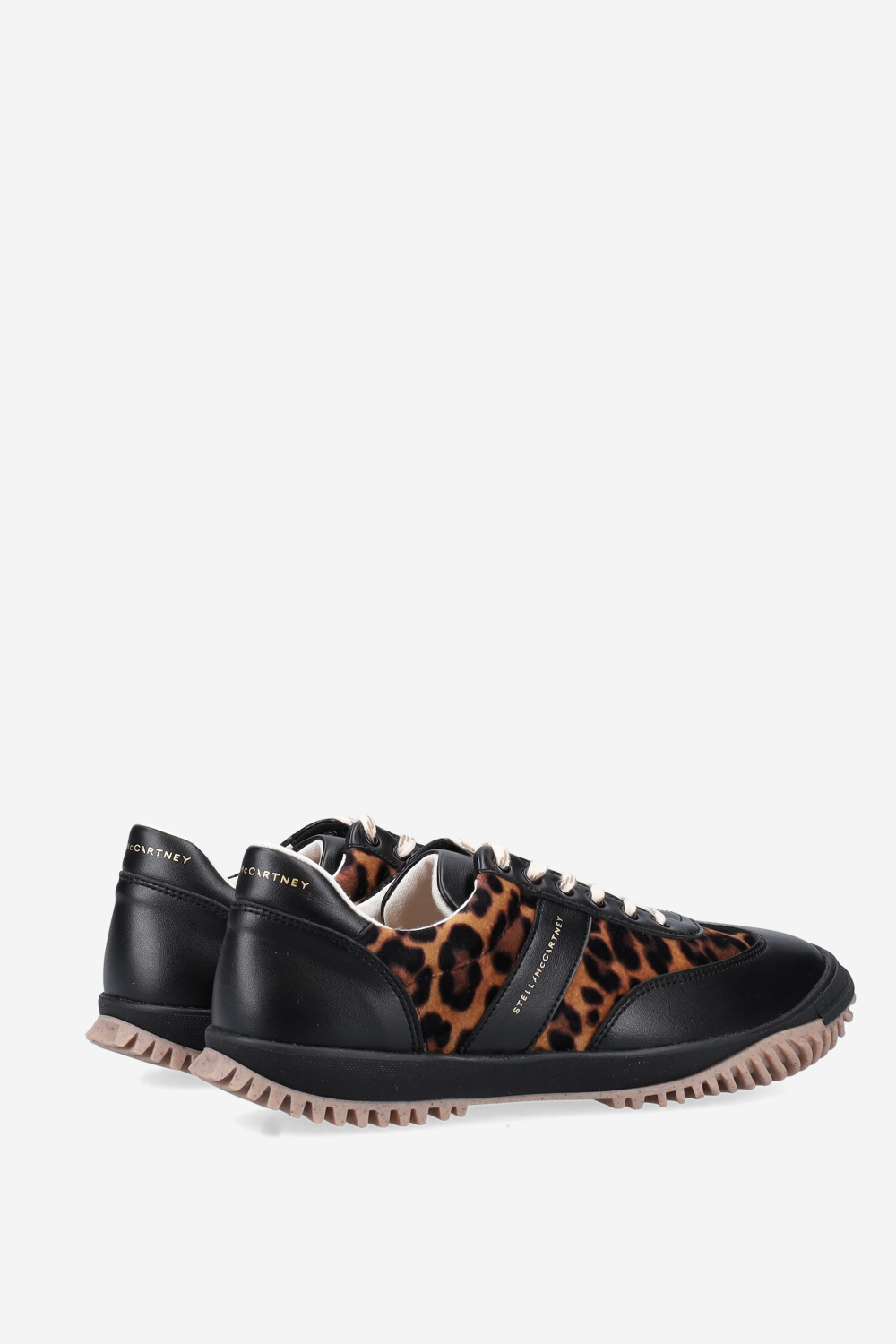 Leopard leather sneakers