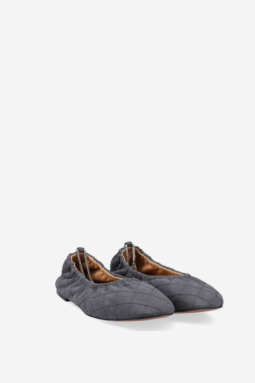 Alter suede flay quilting ballerinas