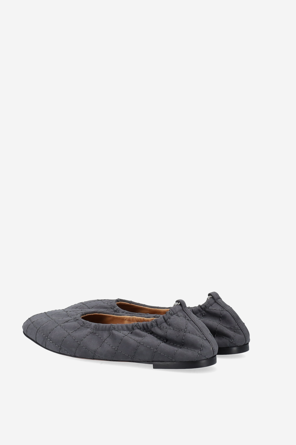 Alter suede flay quilting ballerinas