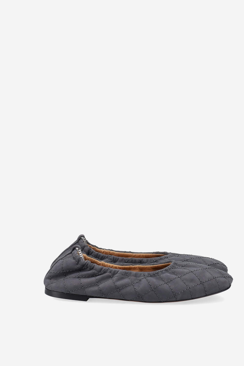 Alter suede flay quilting ballerinas