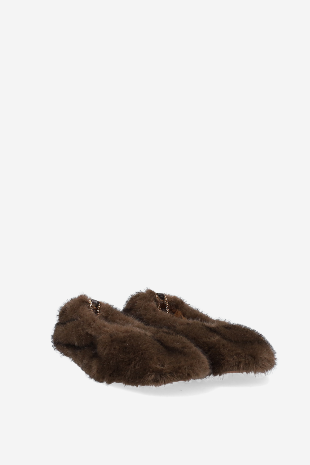 Pluche chain ballerinas